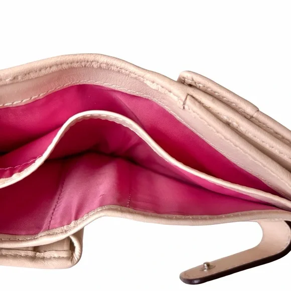 Coach Leather Wallet, Beige, Vintage - Picture 9 of 9